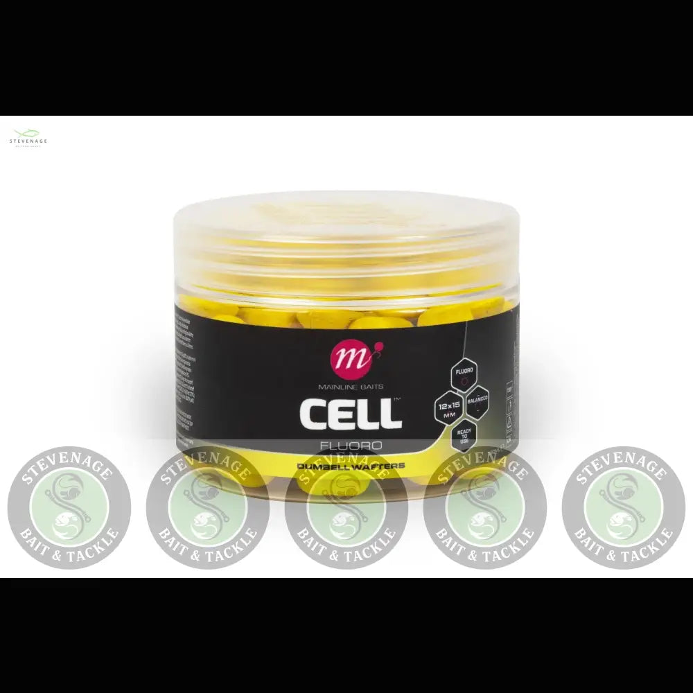 Mainline Carp - Cell Fluoro Dumbell Wafters 12x 15 MAINLINE