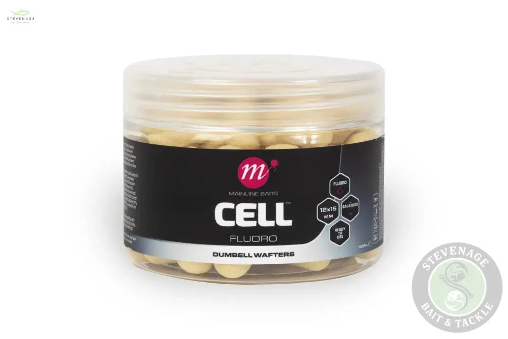 Mainline Carp - Cell Fluoro Dumbell Wafters 12x 15 MAINLINE