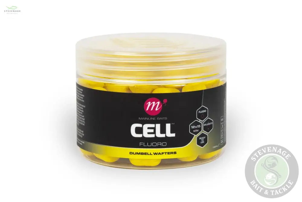 Mainline Carp - Cell Fluoro Dumbell Wafters 12x 15 MAINLINE