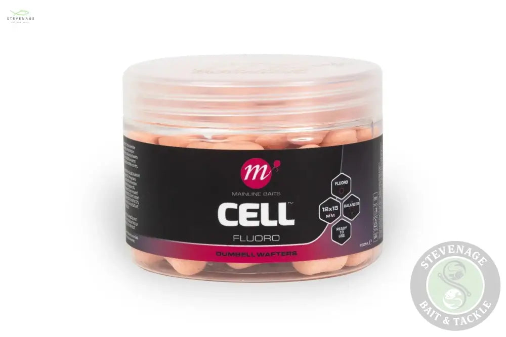 Mainline Carp - Cell Fluoro Dumbell Wafters 12x 15 MAINLINE