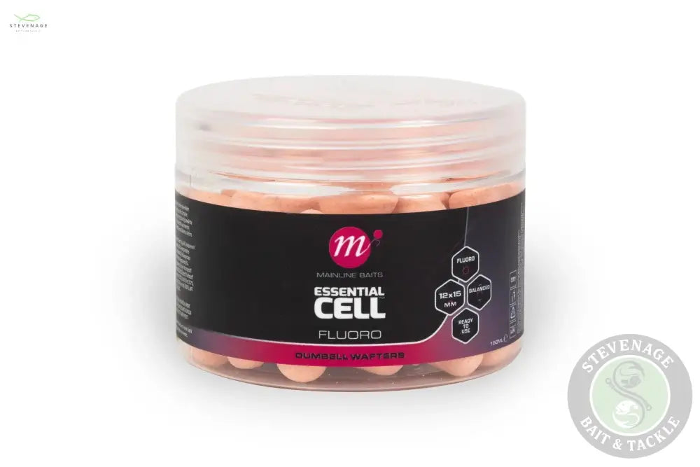 Mainline Carp - Essential Cell Fluoro Dumbell Wafters 12x15 MAINLINE