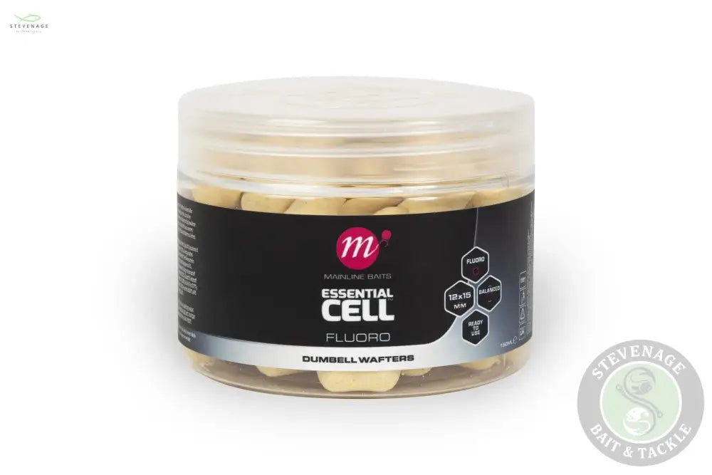 Mainline Carp - Essential Cell Fluoro Dumbell Wafters 12x15 MAINLINE