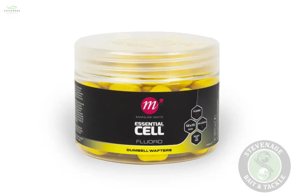 Mainline Carp - Essential Cell Fluoro Dumbell Wafters 12x15 MAINLINE