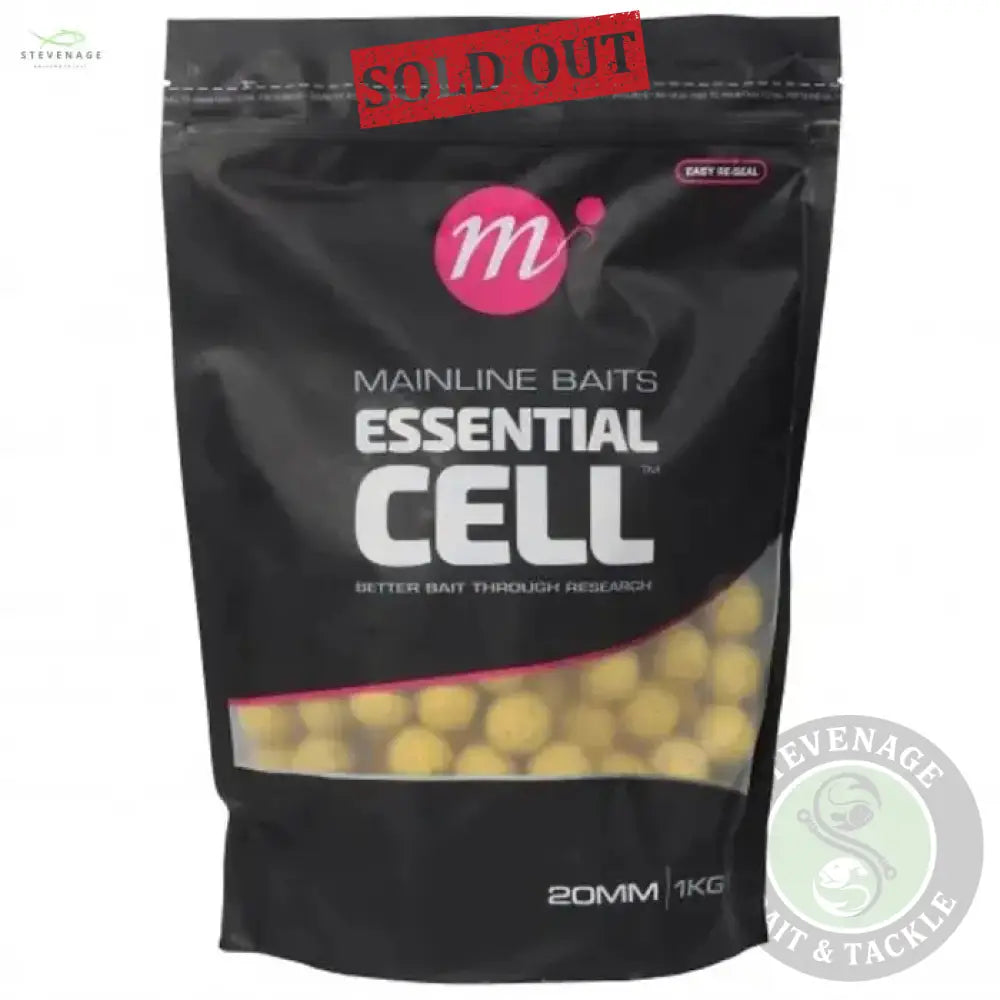 Mainline Essential Cell Shelf Life Fishing Boilies 1KG MAINLINE