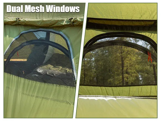 Night Cat 3-Person Pop-Up Cabin Tent with Porch
