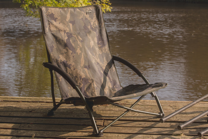 SOLAR TACKLE UNDERCOVER CAMO FOLDABLE EASY CHAIR - LOW