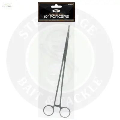 NGT 10" Forceps - Stainless Steel Curved NGT