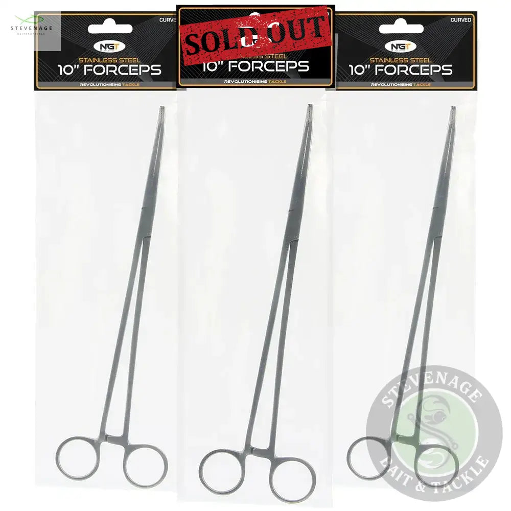 NGT 10" Forceps - Stainless Steel Curved NGT