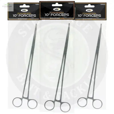 NGT 10" Forceps - Stainless Steel Curved NGT