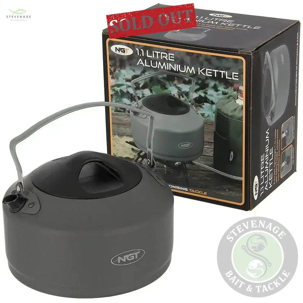 NGT Aluminium Outdoor Kettle - 1.1 litre Gun Metal NGT