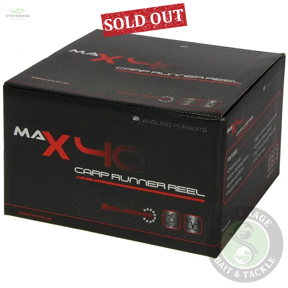 NGT Angling Pursuits Max 40 - 2BB Carp Runner Reel with 10lb Line NGT