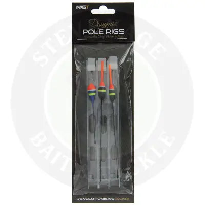 NGT Dynamic Carp Pole Rigs - 3 Assorted Carp Pole Rigs NGT
