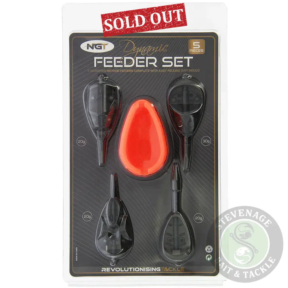 NGT Dynamic Method Feeder Set - 4 Deluxe 25g Feeders with Mould NGT