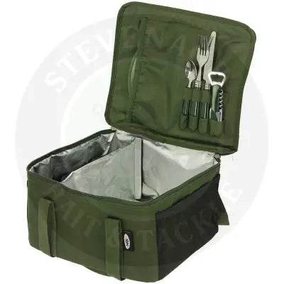 NGT Food and Brew Kit Bag - Insulated Bag with Cutlery Mug Pots and Plate NGT