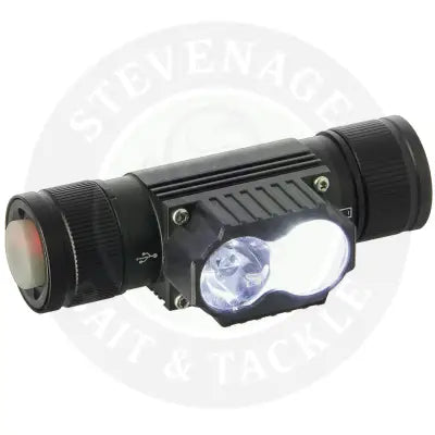 NGT GTS Headlight - 250 Lumens + UV Light with USB Rechargable 1800mAh Battery NGT