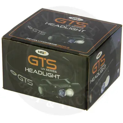 NGT GTS Headlight - 250 Lumens + UV Light with USB Rechargable 1800mAh Battery NGT