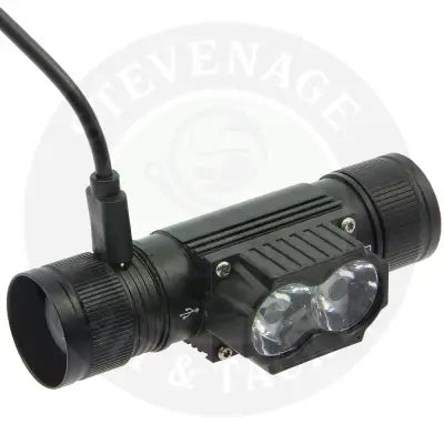 NGT GTS Headlight - 250 Lumens + UV Light with USB Rechargable 1800mAh Battery NGT