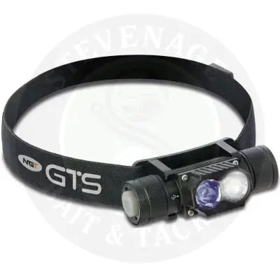 NGT GTS Headlight - 250 Lumens + UV Light with USB Rechargable 1800mAh Battery NGT