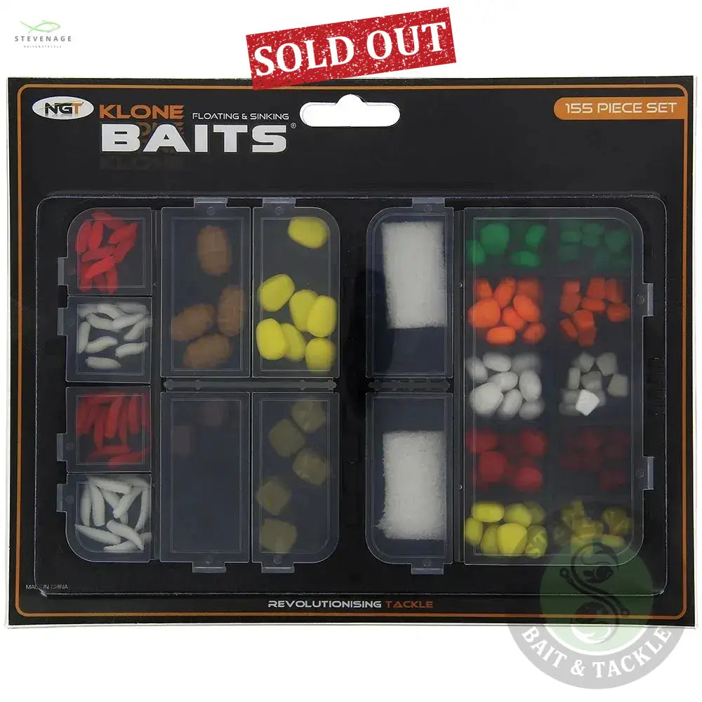 NGT Klone Baits - 155pc Artificial Bait Set NGT