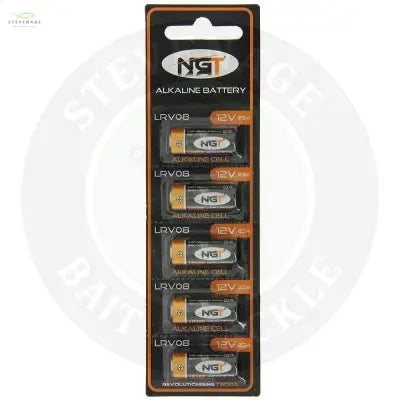 NGT LRV08 Batteries - A card of 5 Alkaline(12v) Batteries NGT
