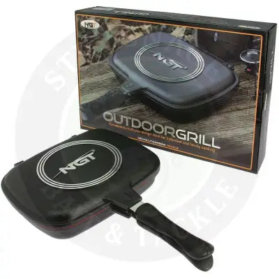 NGT Outdoor Double Grill Pan - Non Stick Die Cast Aluminium NGT