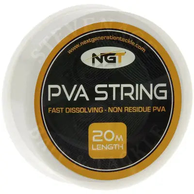 White spool of ngt pva string 20m dispenser suitable for stevenage bait applications in a compact design
