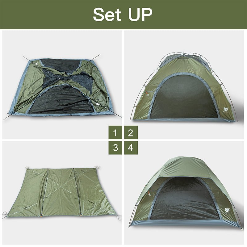 Load image into Gallery viewer, Night Cat 3 - 4 Person Double Layer Tent
