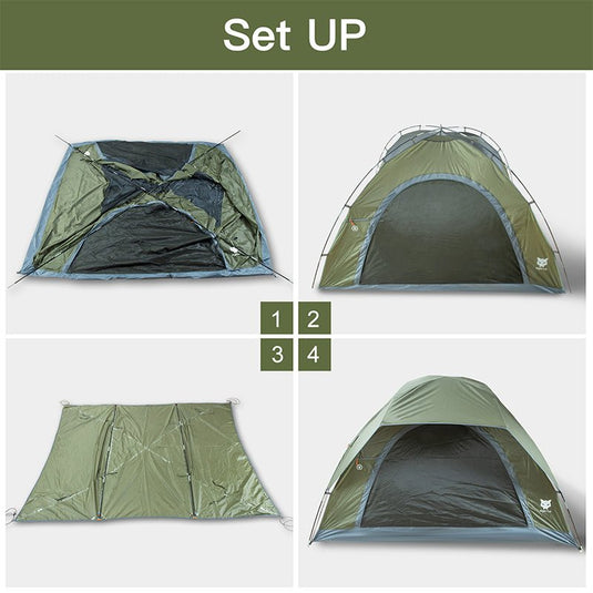 Night Cat 3 - 4 Person Double Layer Tent