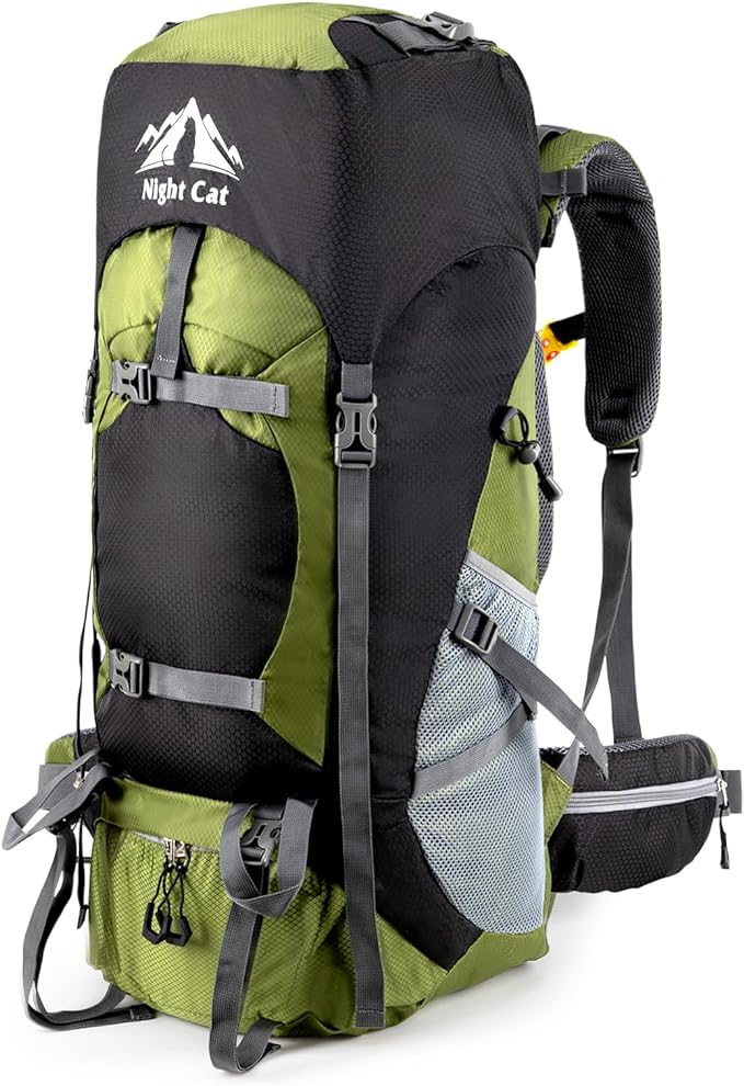 Load image into Gallery viewer, 70L Night Cat Hiking Backpack
