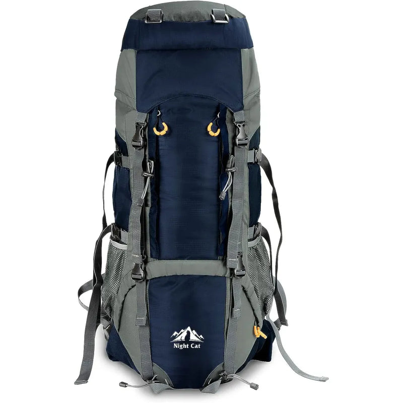 Load image into Gallery viewer, 70L Night Cat Hiking Backpack with Internal Frame
