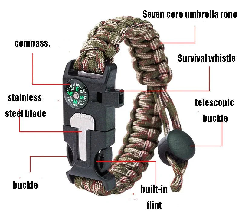 Load image into Gallery viewer, Parachute Cord Survival Bracelet
