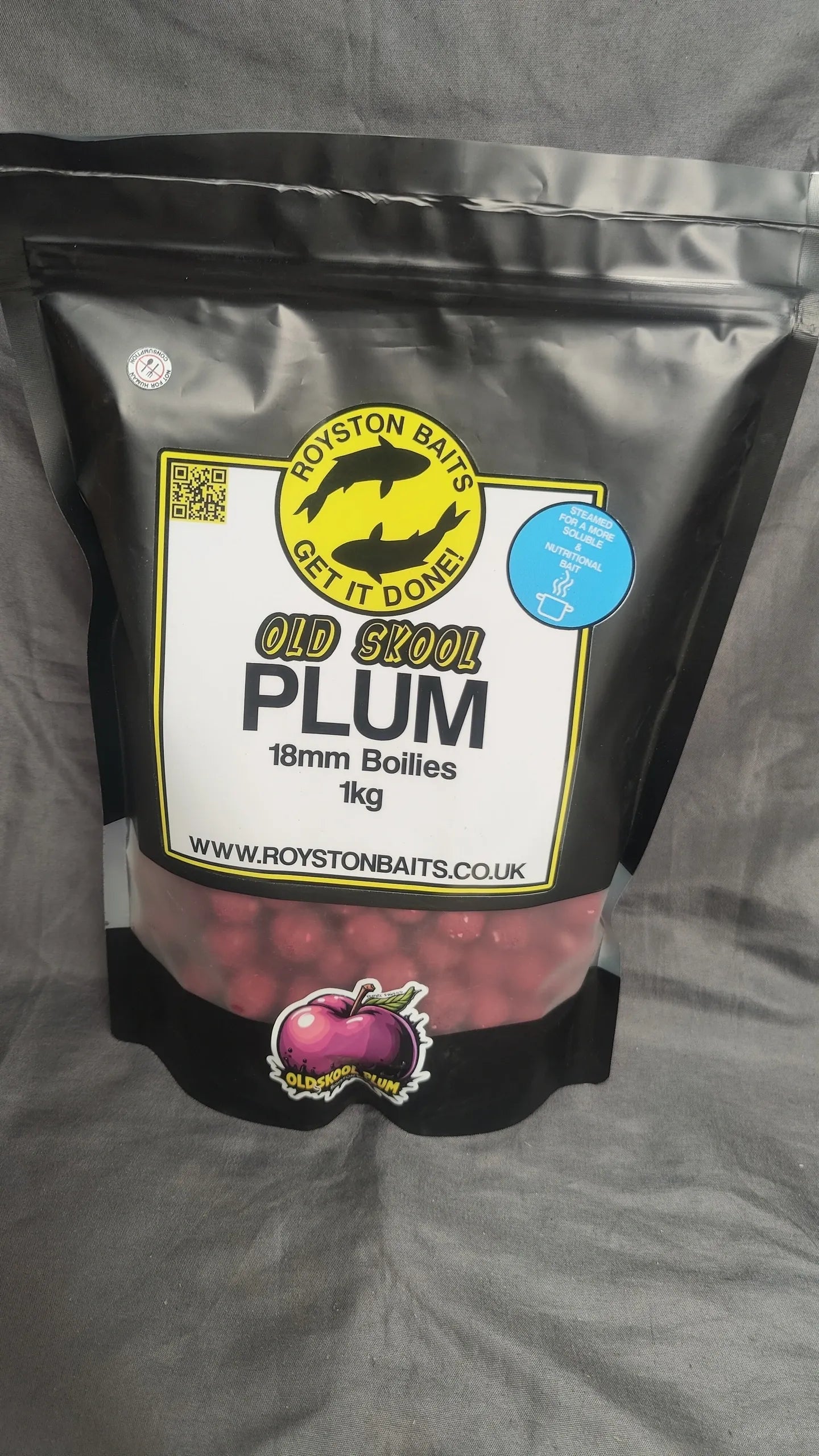 Old Skool Plum 18mm boilies 1kg