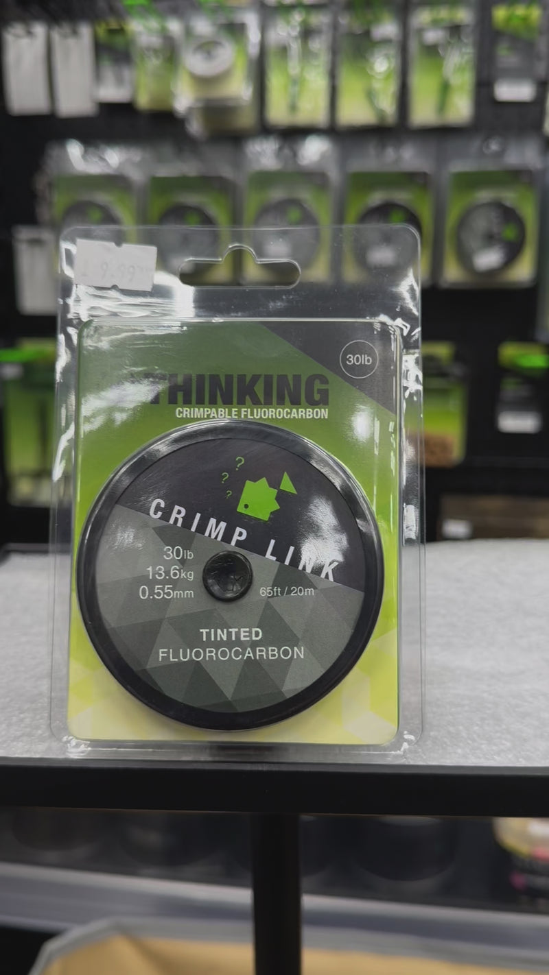 Load and play video in Gallery viewer, THINKING ANGLERS CRIMP LINK TINTED FLUOROCARBON - 20M
