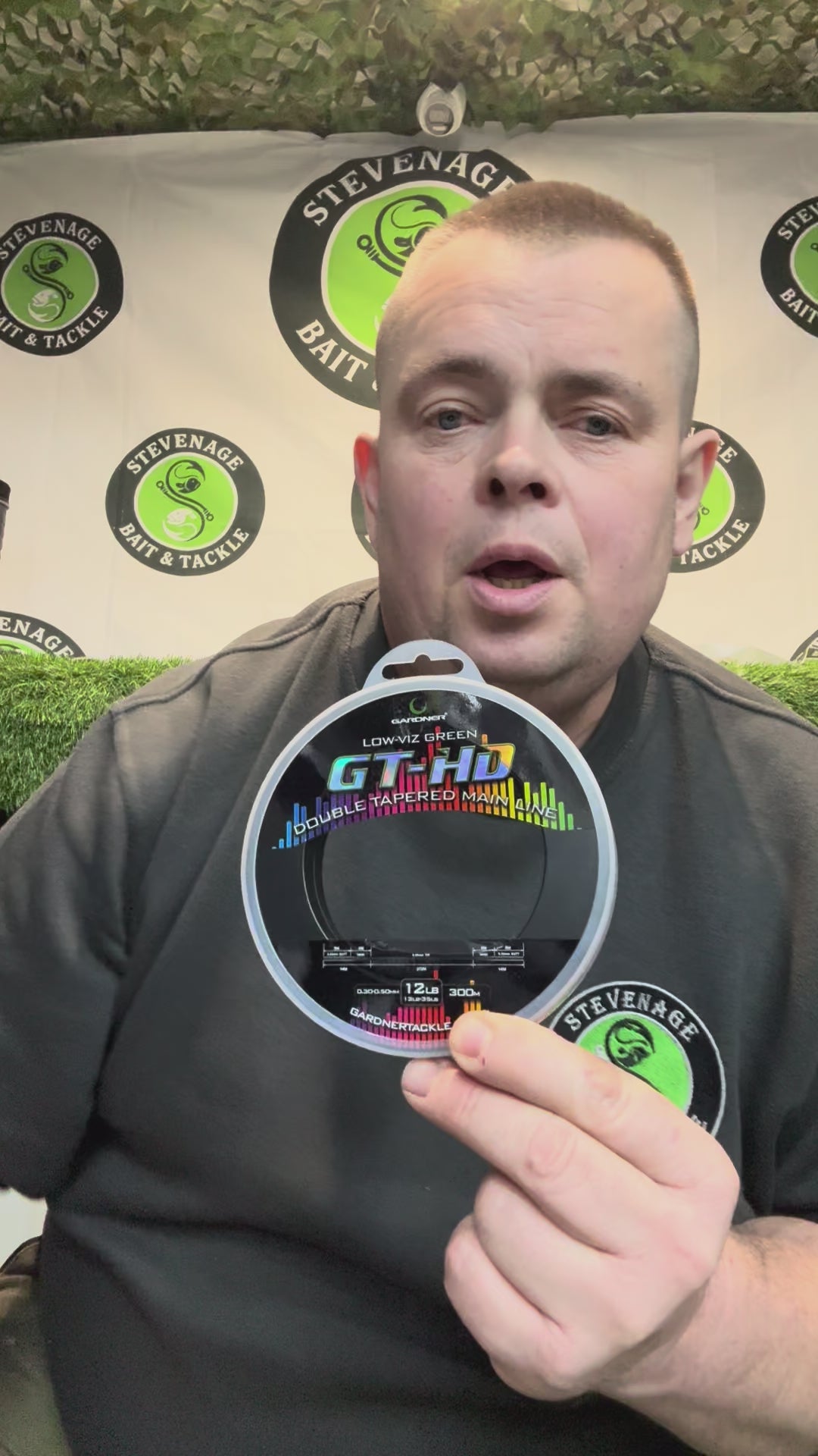 GARDNER TACKLE - GT-HD  Tapered Mainline LOW - VIS GREEN