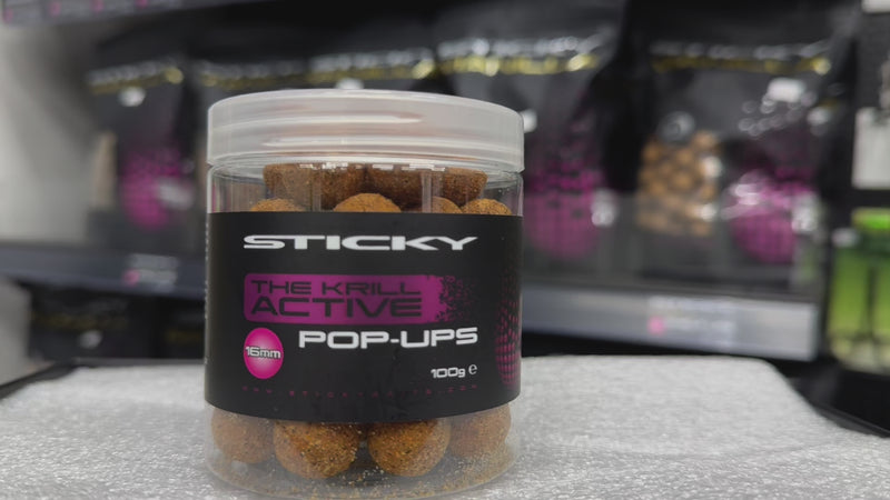 Load and play video in Gallery viewer, Sticky Baits -Krill Active Pop-Ups 16mm
