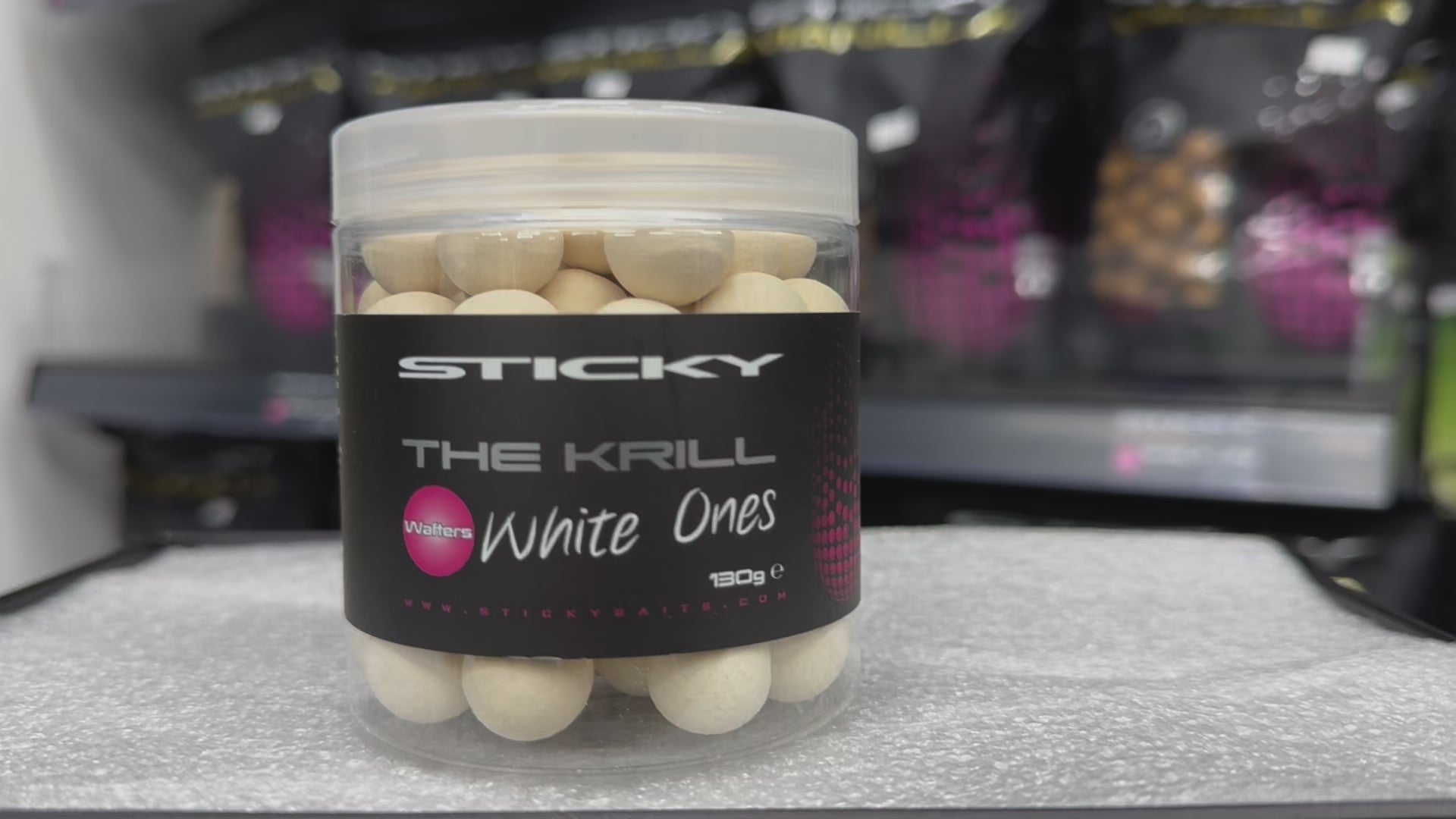 Sticky Baits -THE KRILL WHITE ONES WAFTERS