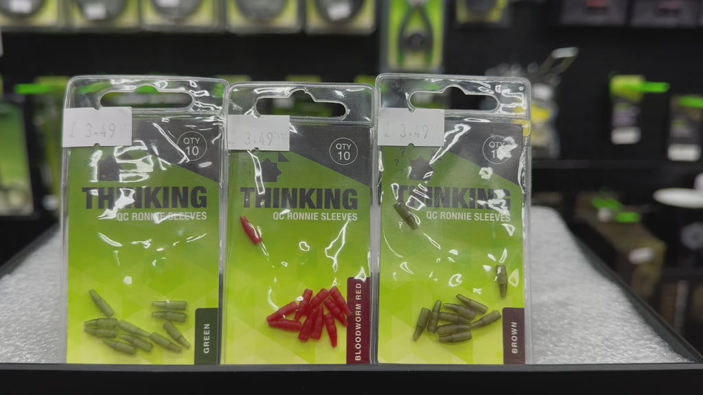 Thinking Anglers QC RONNIE SLEEVES BLOODWORM RED (10)