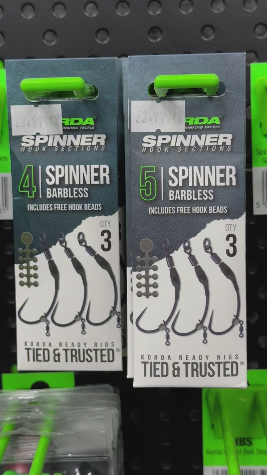Korda - Spinner Hook Sections Barbless