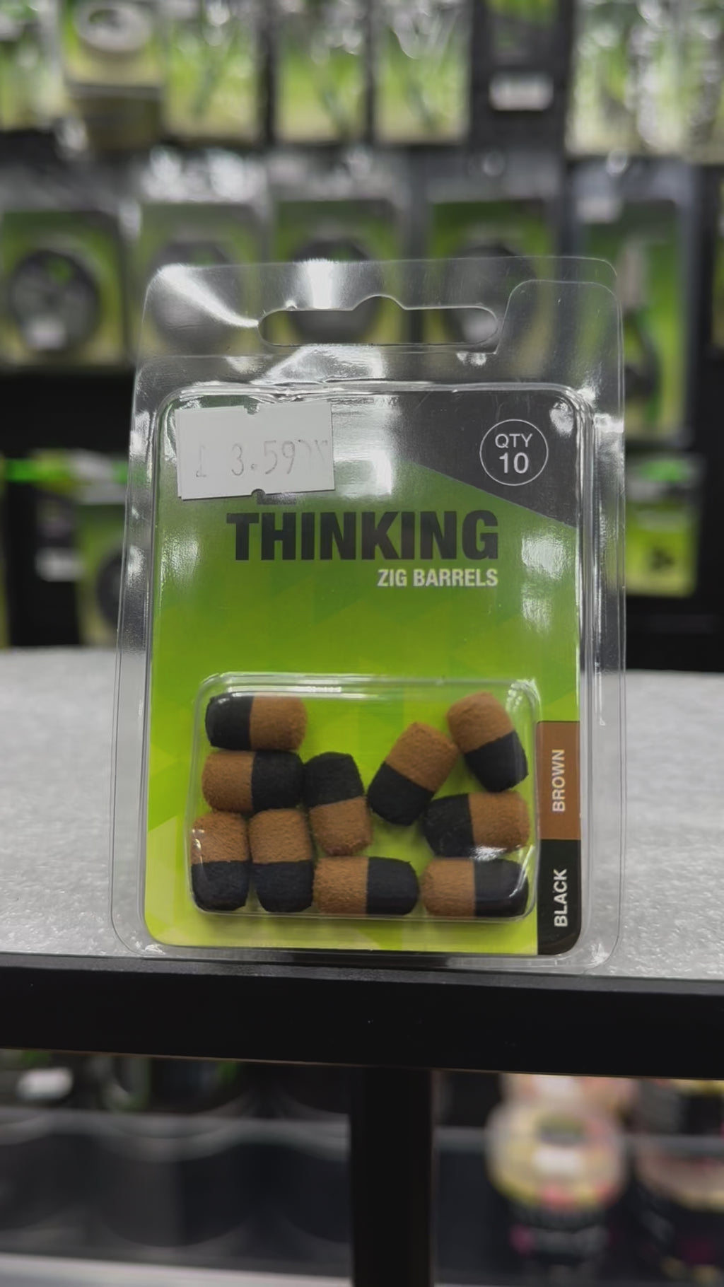 Thinking Anglers ZIG BARRELS BLACK AND BROWN