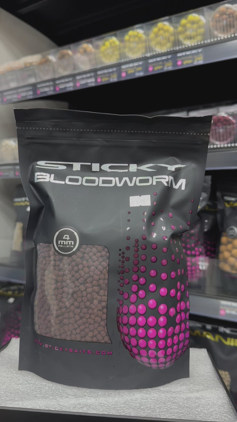 Load and play video in Gallery viewer, Sticky Baits - BLOODWORM PELLETS
