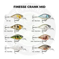 Rapala X-Light Crank Mid Runner Fishing Lure - Finesse Crankbait Lure Colour 3.5cm Pearl White RAPALA