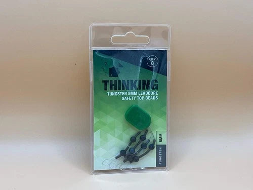 Thinking Anglers TUNGSTEN 5MM LEADCORE SAFETY TOP BEADS