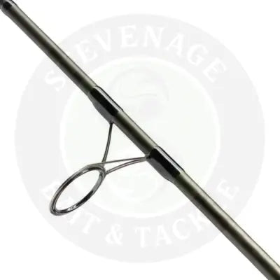 Dark green shimano tribal tx specialist high-performance rod with black reinforced sections and sleek modern design