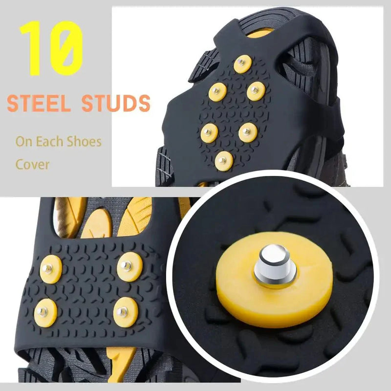 Load image into Gallery viewer, Silicone Ice Crampons With 10 Steel Studs
