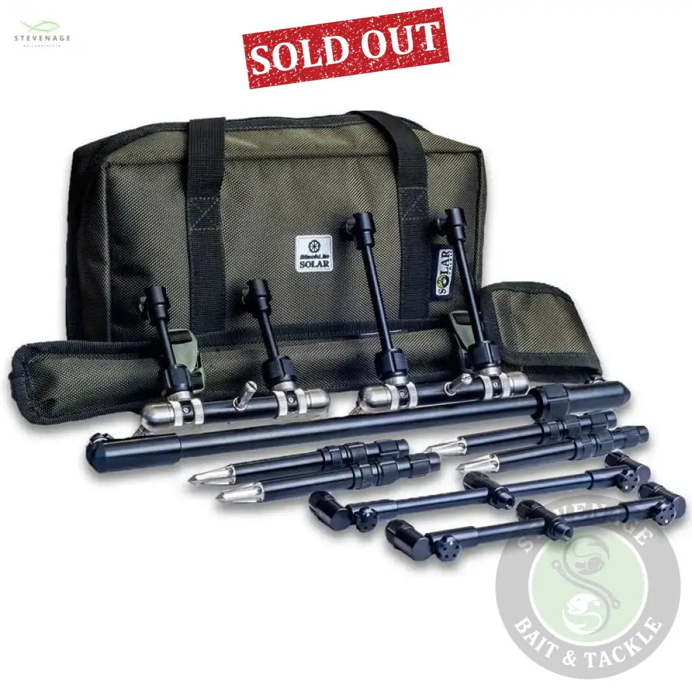SOLAR TACKLE BLACKLITE WORLDWIDE POD (INCLUDES 3-ROD ADJUSTABLE BUZZ BARS SMALL & MEDIUM) SOLAR TACKLE