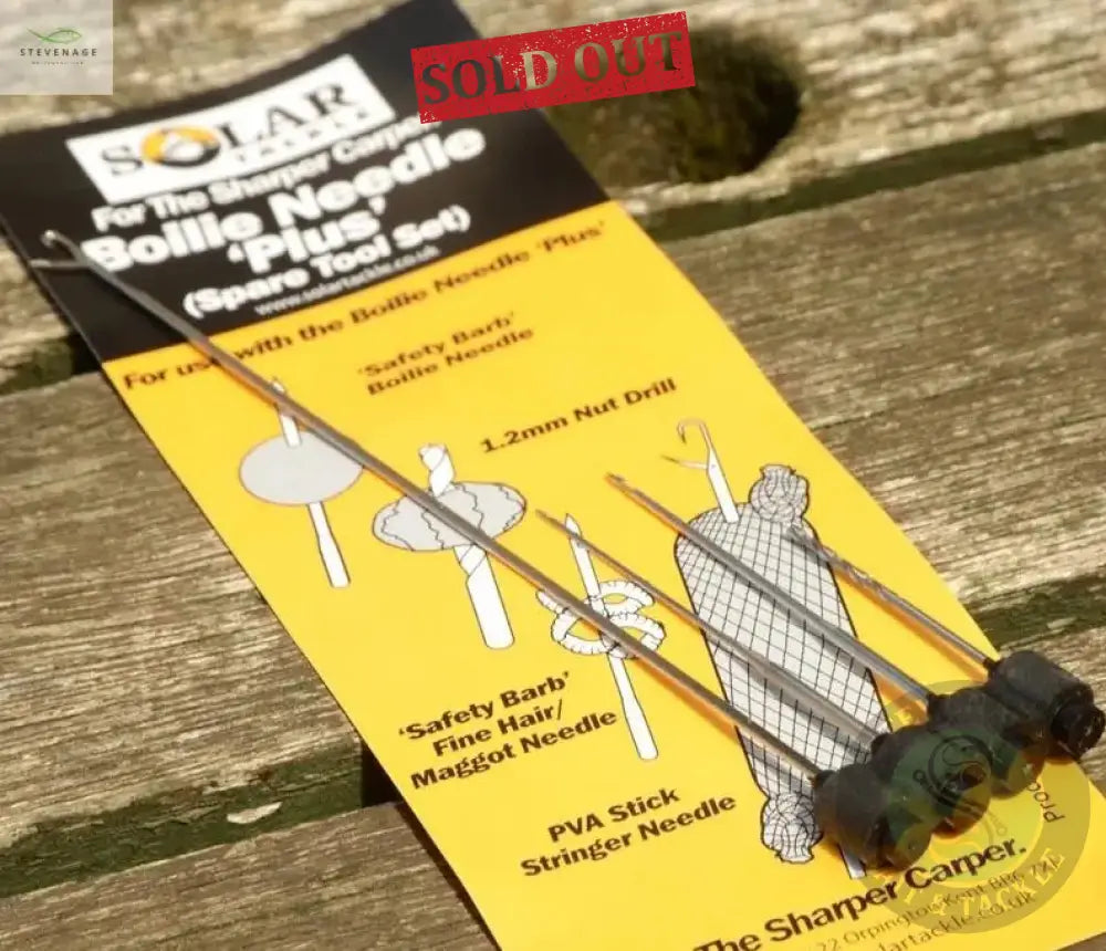SOLAR TACKLE BOILIE NEEDLE SPARE SET OF 4 TOOLS SOLAR TACKLE