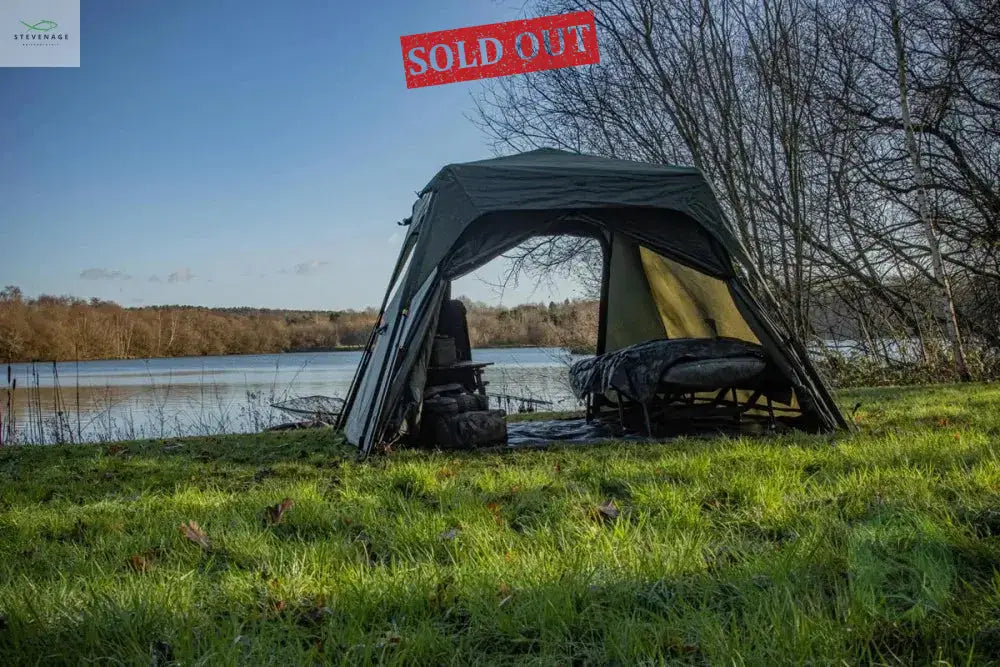 SP QUICK-UP SHELTER GREEN MKII WITH HEAVY-DUTY GROUNDSHEET SOLAR TACKLE
