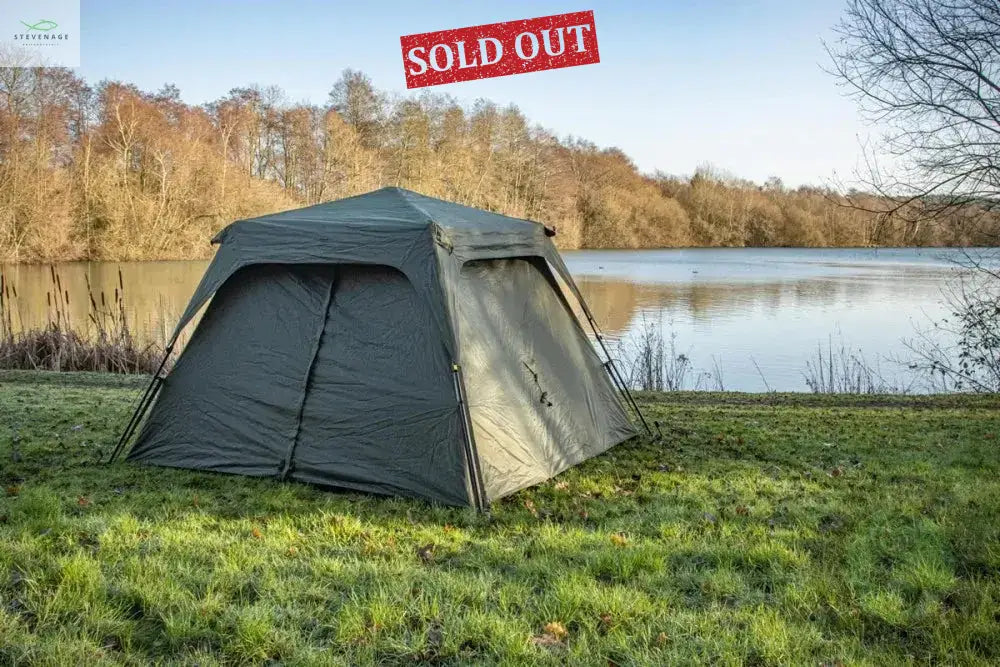 SP QUICK-UP SHELTER GREEN MKII WITH HEAVY-DUTY GROUNDSHEET SOLAR TACKLE
