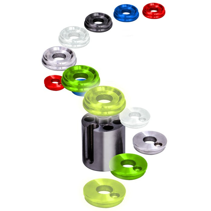 SOLAR TACKLE LOCK & LOAD INDICATOR END CAPS - SET OF 2 - GREEN