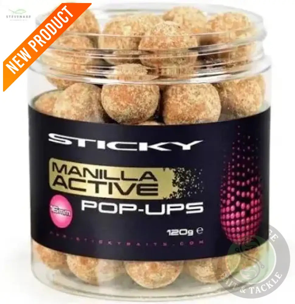 Sticky Baits -Manilla Active Pop-Ups 16mm STICKY BAITS